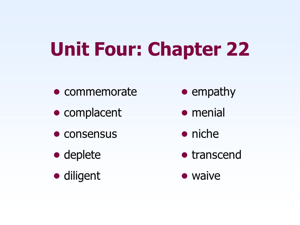 Distinction I II III IV V, VOCABULARIST